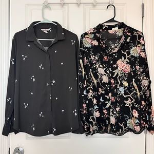 Bundle of two floral shirts